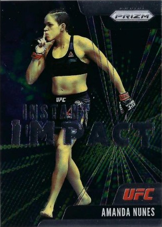 Amanda Nunes 2021 Panini Prizm UFC Instant Impact #24 Black