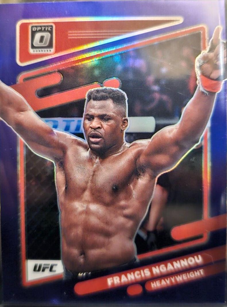 Francis Ngannou 2022 Panini Donruss Optic UFC Base #30 Purple