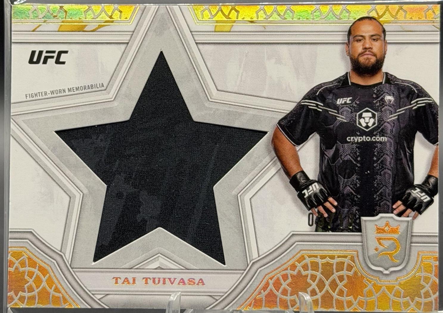 Tai Tuivasa 2024 Topps Royalty UFC Star Relics #SRR-17 Gold