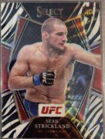 Sean Strickland 2022 Panini Select UFC Premier Level #117 Black Disco