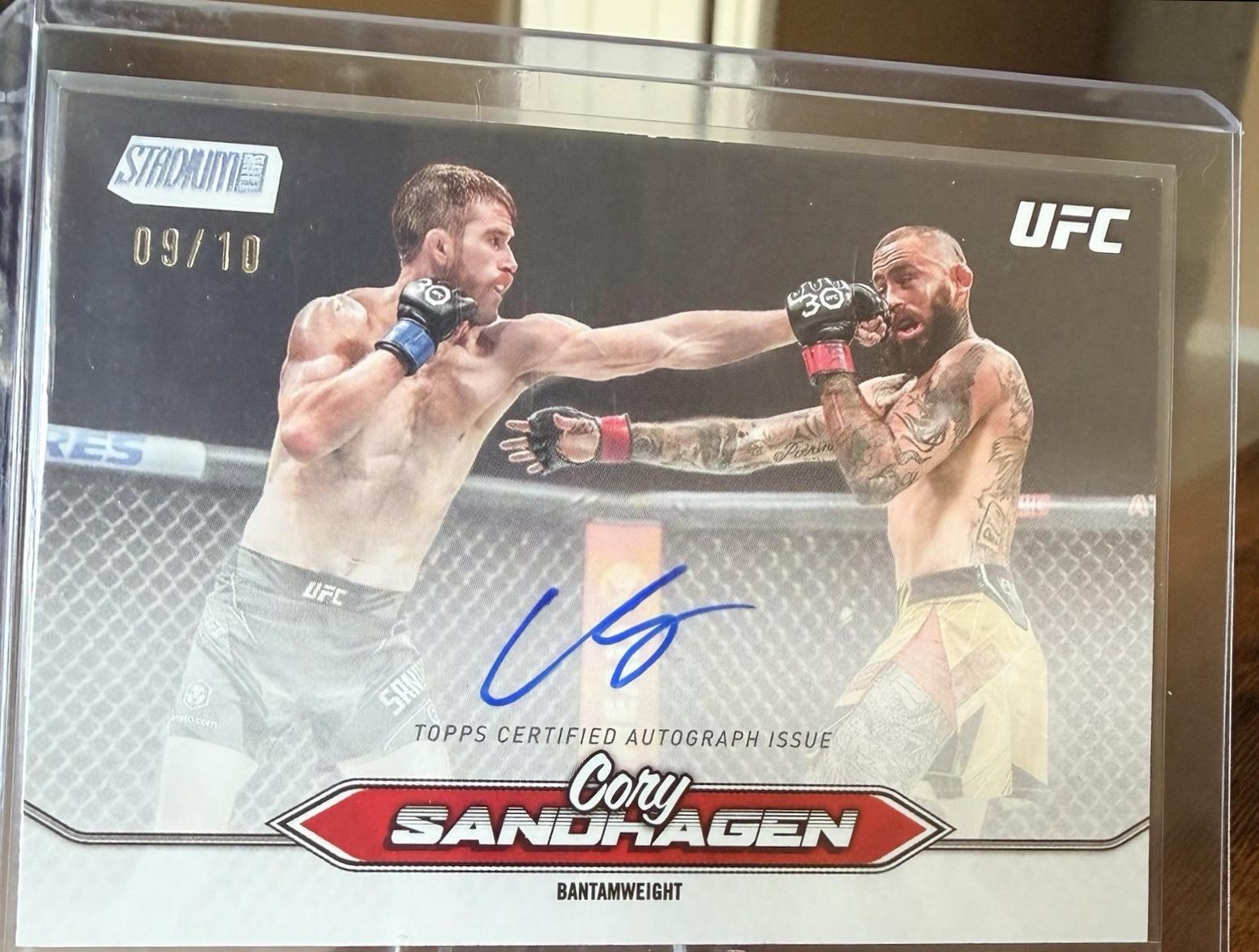 Cory Sandhagen 2025 Topps Stadium Club UFC Base Autographs #BCA-CSA Rainbow