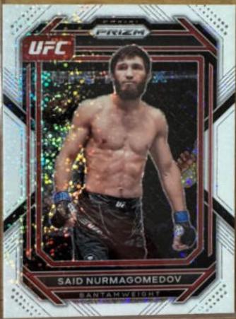 Said Nurmagomedov 2023 Panini Prizm UFC Base #104 White Sparkle