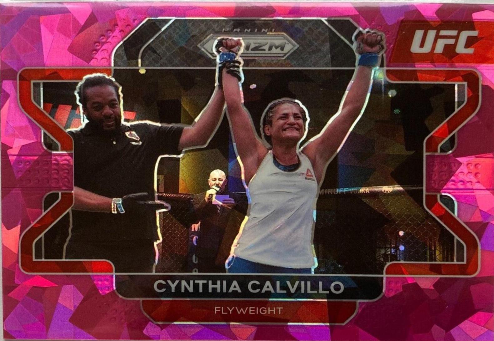 Cynthia Calvillo 2022 Panini Prizm UFC Base #59 Pink Ice