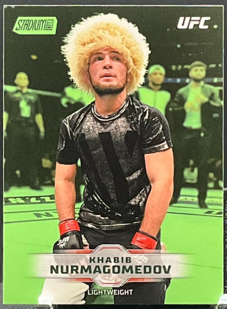 Khabib Nurmagomedov 2026 Topps Stadium Club UFC Base #54 Lime Green
