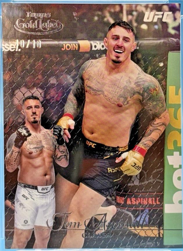 Tom Aspinall 2024 Topps Gold Label UFC Base Class II #92 Black