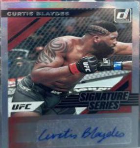 Curtis Blaydes 2022 Panini Donruss UFC Signature Series #28 Purple Laser