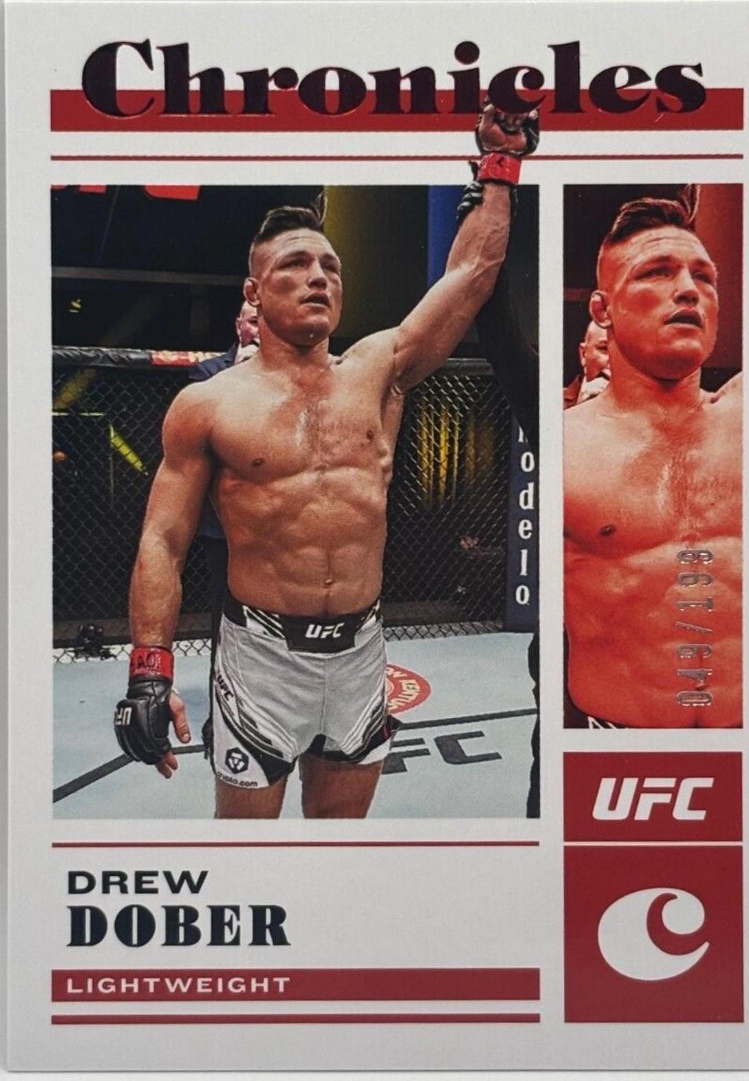 Drew Dober 2023 Panini Chronicles UFC Base Chronicles #7 Red