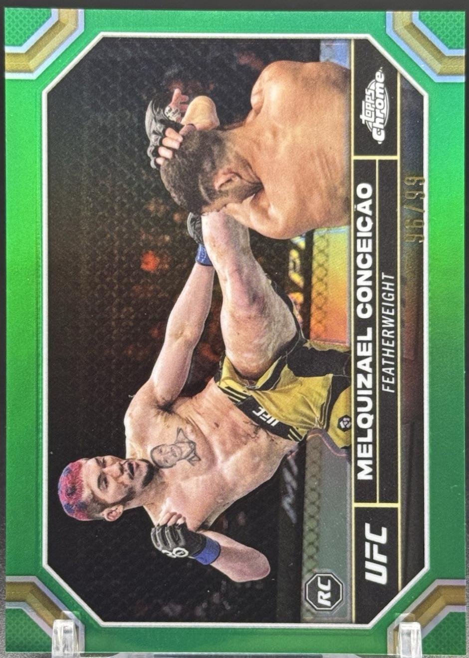 Melquizael Conceição 2024 Topps Chrome UFC Base #98 Green Refractor