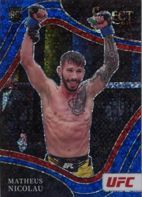 Matheus Nicolau 2022 Panini Select UFC Octagonside #276 Blue Disco