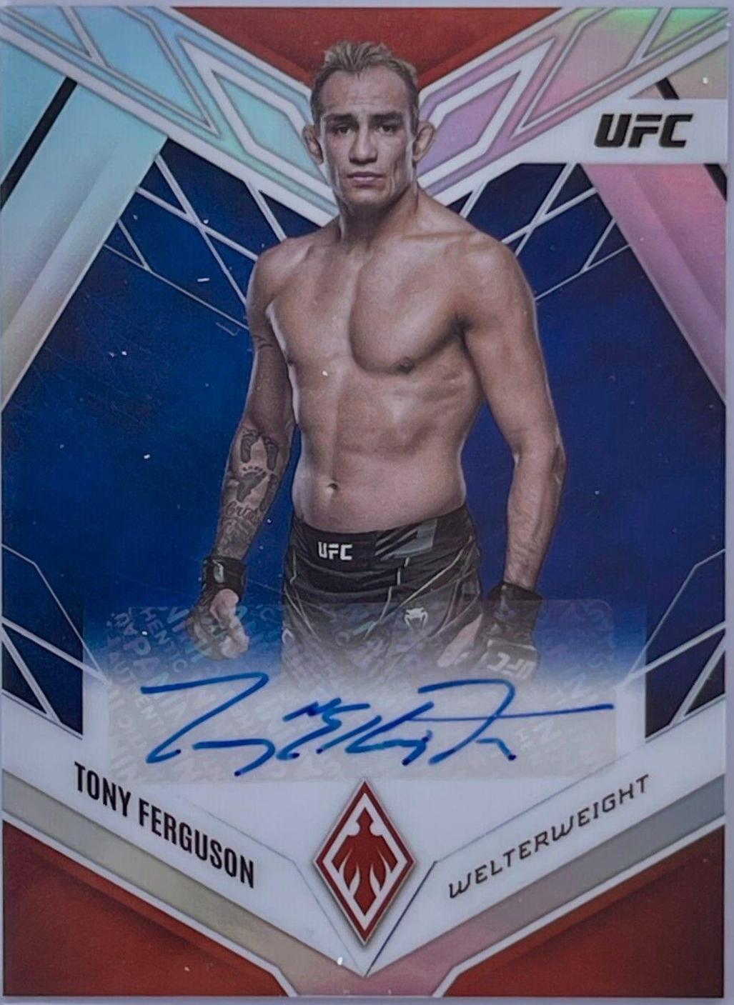 Tony Ferguson 2023 Panini Chronicles UFC Phoenix Autographs #36 Blue