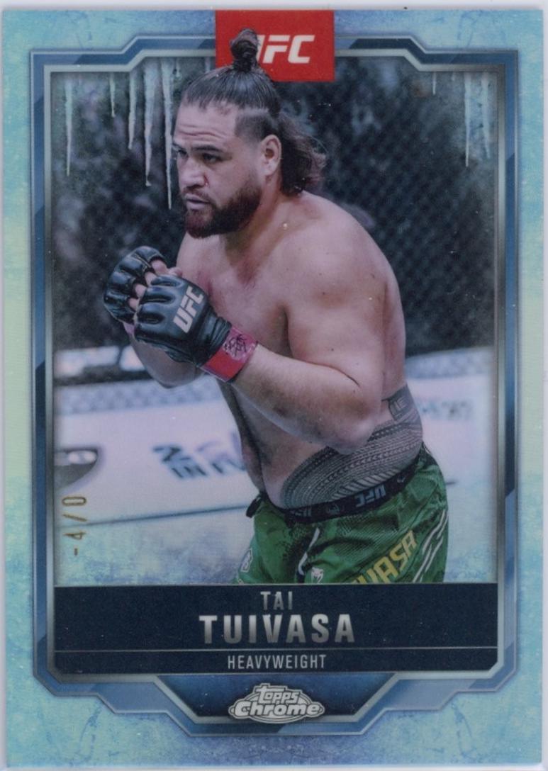 Tai Tuivasa 2025 Topps Chrome UFC Base #53 FrozenFractor
