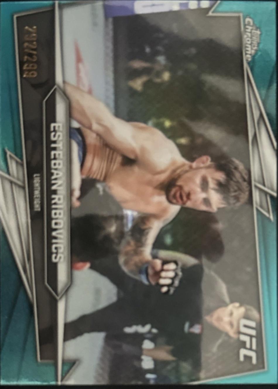 Esteban Ribovics 2026 Topps Chrome UFC Base #49 Teal Refractor