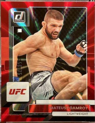Mateusz Gamrot 2023 Panini Donruss UFC Base #95 Red Laser