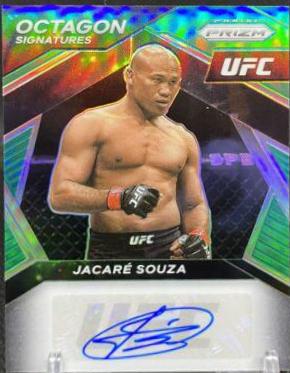 Ronaldo Souza 2021 Panini Prizm UFC Octagon Signatures #2 Green