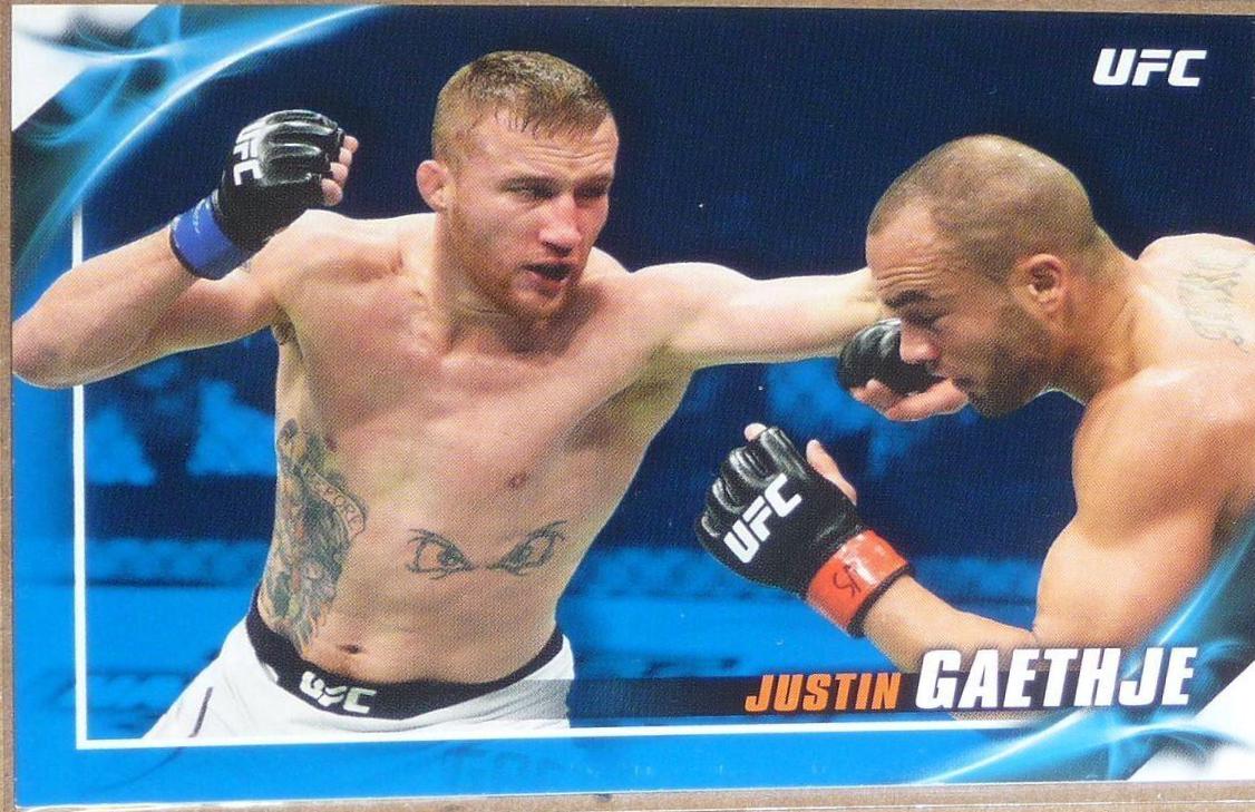 Justin Gaethje 2019 Topps UFC Knockout Base #76 Blue