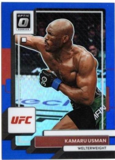Kamaru Usman 2023 Panini Donruss Optic UFC Base #13 Blue