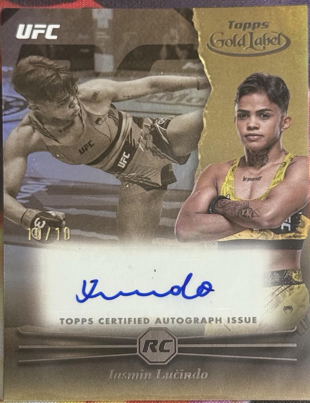 Iasmin Lucindo 2024 Topps Gold Label UFC Rookie Autographs #RCA-IAL Black