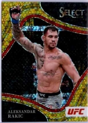 Aleksandar Rakic 2022 Panini Select UFC Octagonside #218 Gold