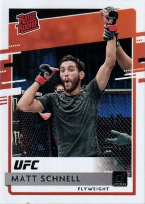 Matt Schnell 2021 Panini Chronicles UFC Base Donruss Rated Rookies #23 Asia Gold