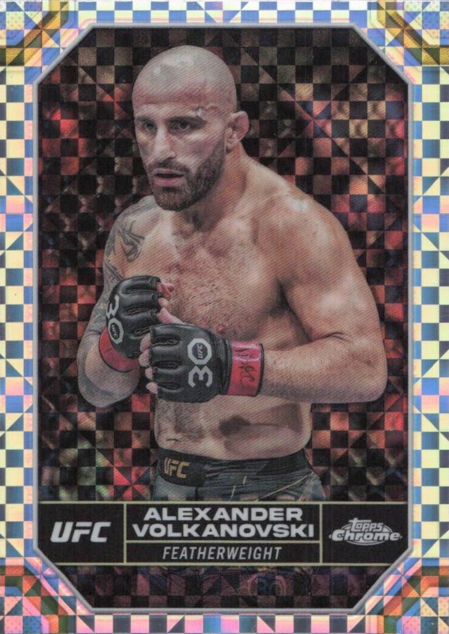 Alexander Volkanovski 2024 Topps Chrome UFC Base #7 X-Fractor