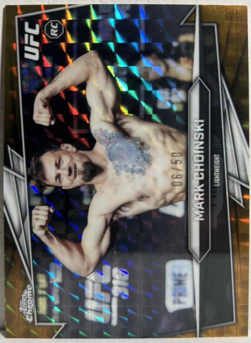 Mark Choinski 2026 Topps Chrome UFC Base #102 Gold Geometric Refractor