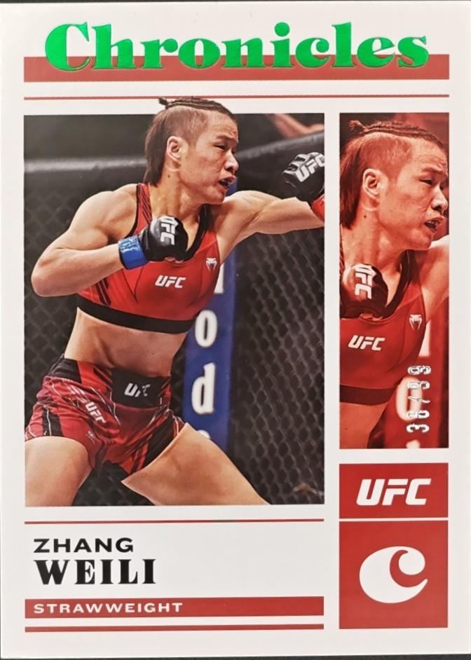 Zhang Weili 2023 Panini Chronicles UFC Base Chronicles #46 Green
