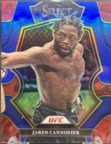 Jared Cannonier 2023 Panini Select UFC Premier Level #193 Blue Disco