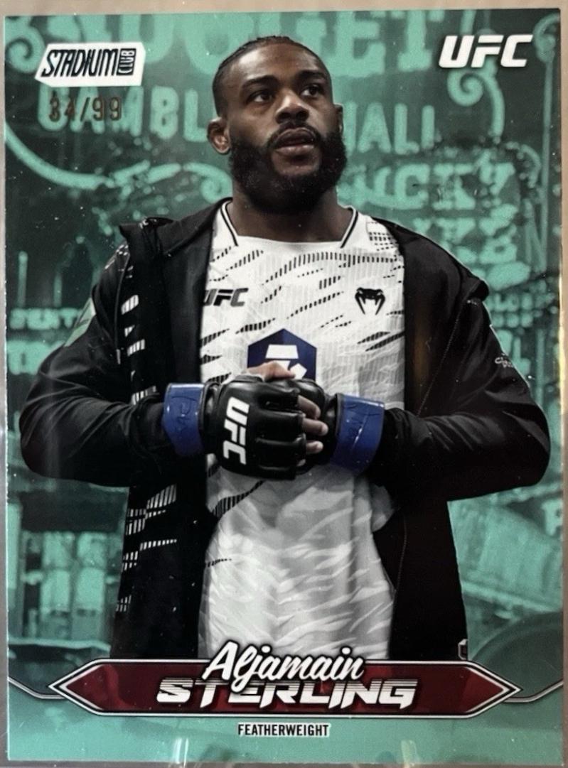 Aljamain Sterling 2025 Topps Stadium Club UFC Base #50 Teal