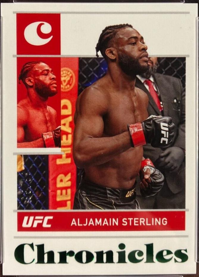 Aljamain Sterling 2022 Panini Chronicles UFC Base Chronicles #39 Green