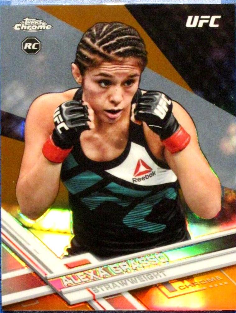 Alexa Grasso 2017 Topps Chrome UFC Base #85 Orange