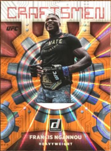 Francis Ngannou 2022 Panini Donruss UFC Craftsmen #9 Orange