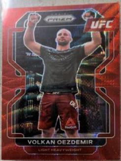 Volkan Oezdemir 2022 Panini Prizm UFC Base #184 Ruby Wave