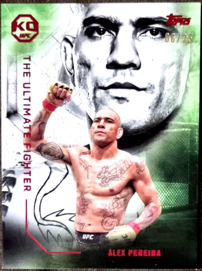 Alex Pereira 2025 Topps Knockout UFC The Ultimate Fighter #UF-2 Red