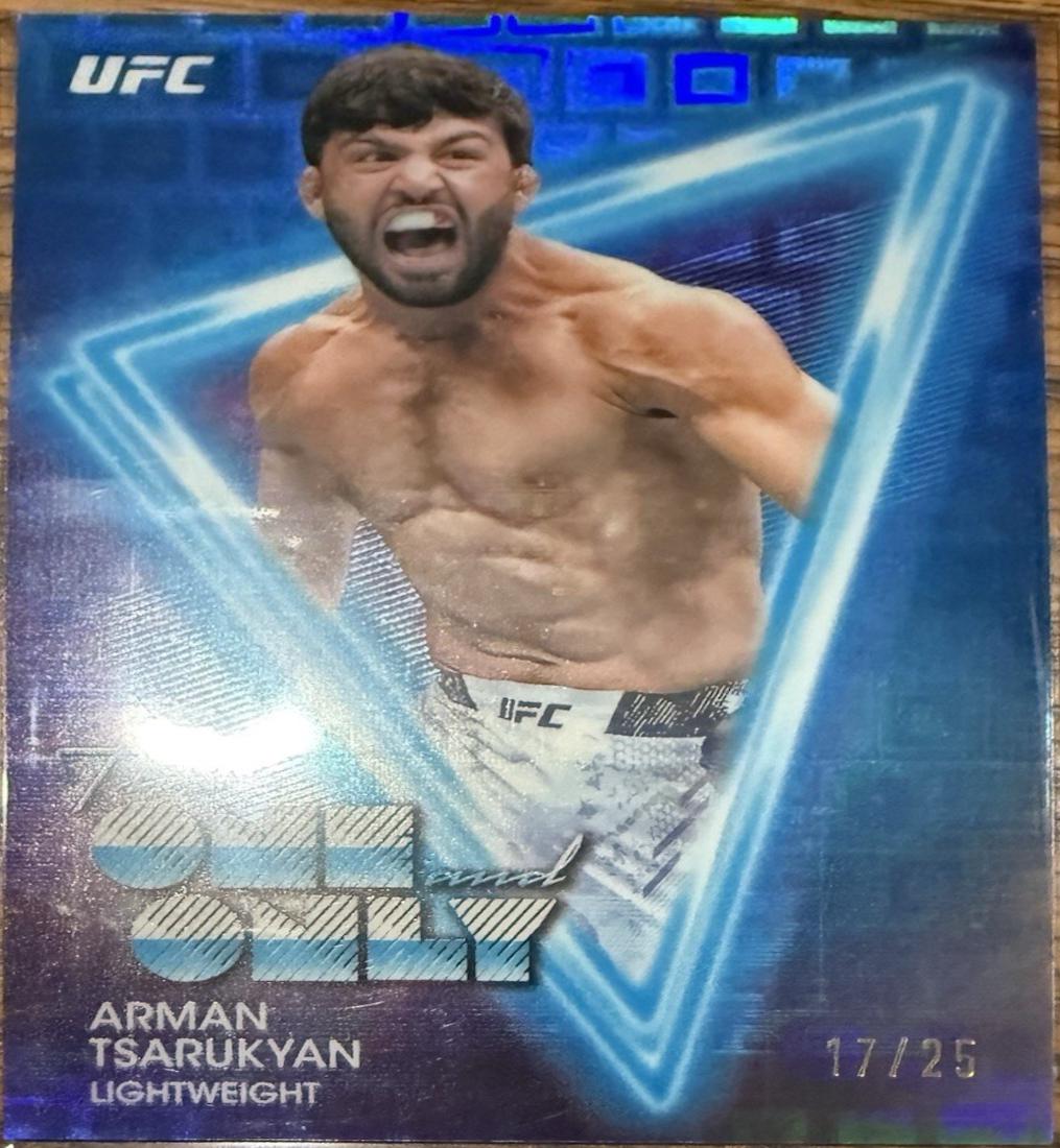 Arman Tsarukyan 2025 Topps Midnight UFC The One and Only #OO-2 Moonrise