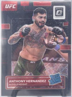 Anthony Hernandez 2023 Panini Donruss Optic UFC Base #110 Purple Velocity