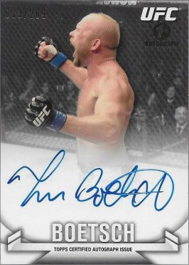 Tim Boetsch 2013 Topps UFC Knockout Knockout Autographs #KA-TBO Red Ink