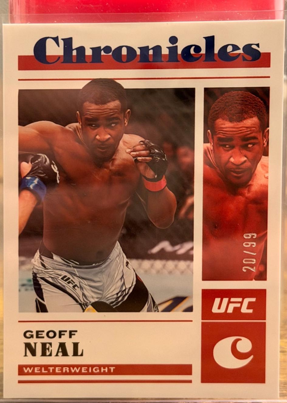 Geoff Neal 2023 Panini Chronicles UFC Base Chronicles #22 Blue