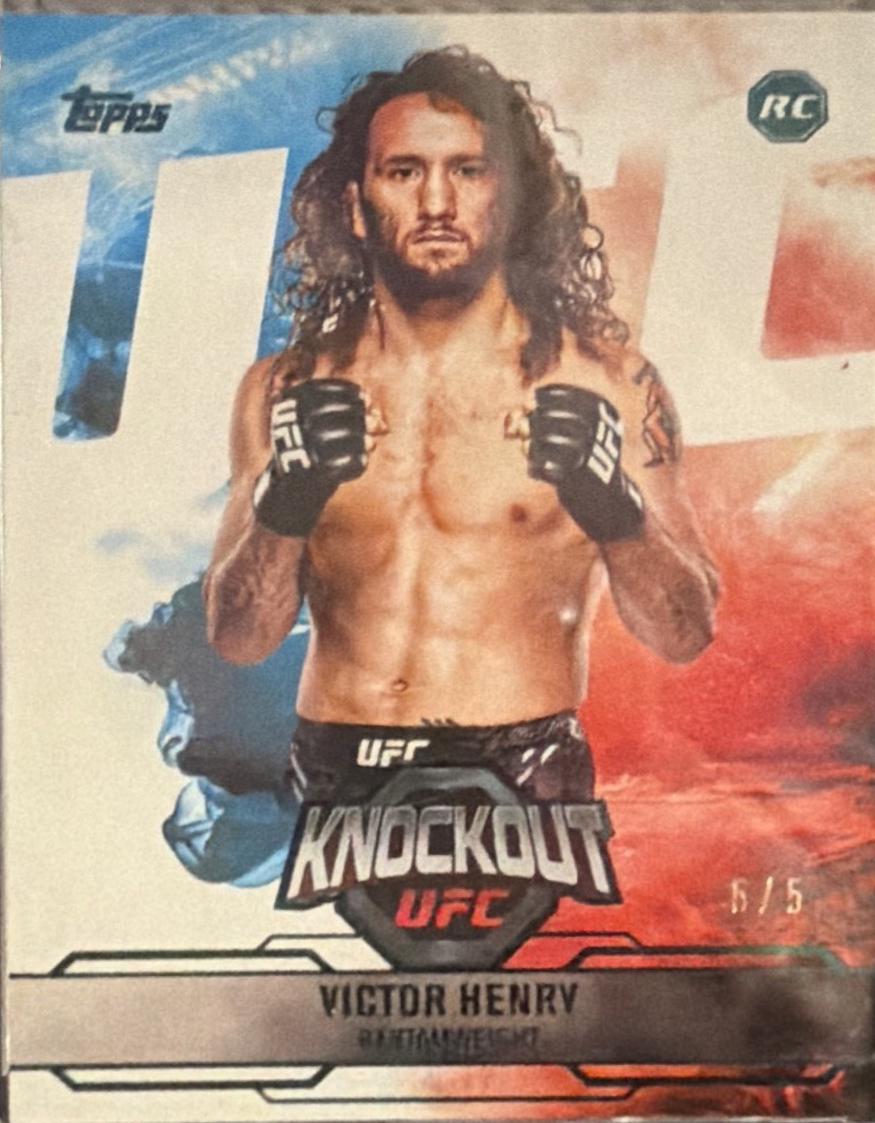 Victor Henry 2025 Topps Knockout UFC Base #83 Emerald