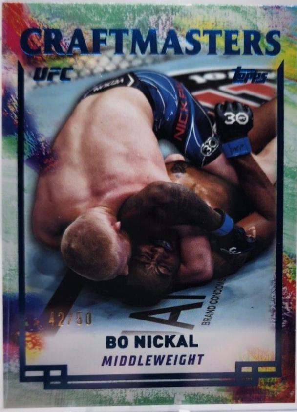 Bo Nickal 2024 Topps Knockout UFC Craftmasters #CRM-1 Blue