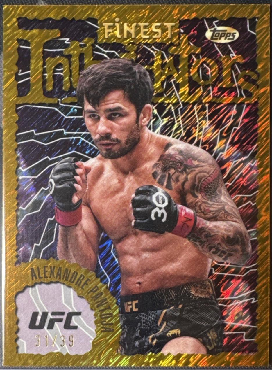 Alexandre Pantoja 2024 Topps Finest UFC Intimidators #INT-8 Gold Shimmer Refractor