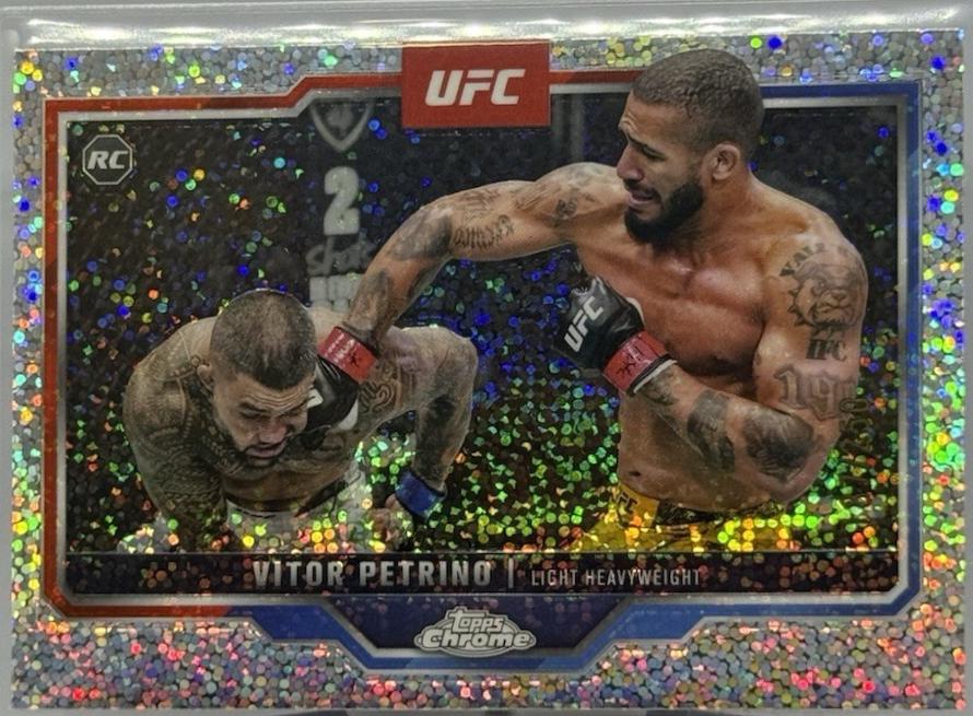 Vitor Petrino 2025 Topps Chrome UFC Base #41 Speckle Refractor