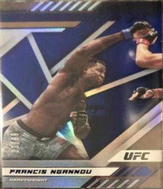 Francis Ngannou 2021 Panini Chronicles UFC Base XR #183 Blue