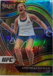 Cynthia Calvillo 2021 Panini Select UFC Octagonside #234 Tie Dye