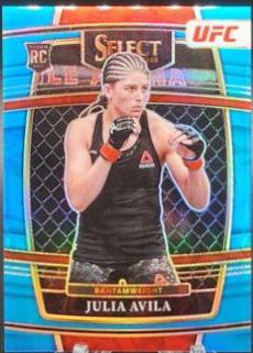 Julia Avila 2022 Panini Select UFC Concourse #91 Blue Prizm