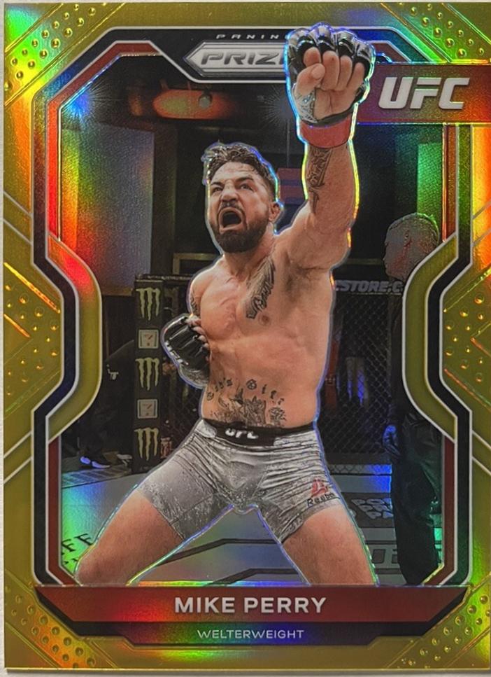 Mike Perry 2021 Panini Prizm UFC Base #19 Gold