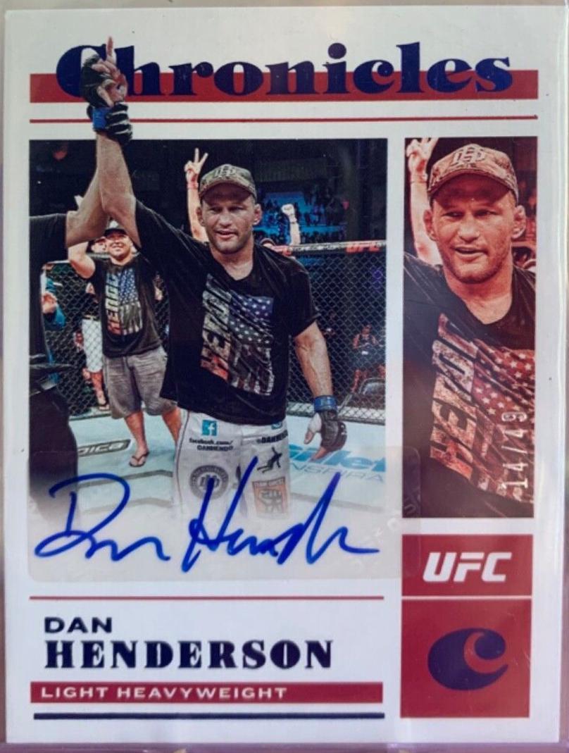 Dan Henderson 2023 Panini Chronicles UFC Chronicles Signatures #40 Blue