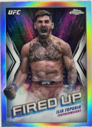 Ilia Topuria 2024 Topps Chrome UFC Fired Up #FDP-22 Refractor