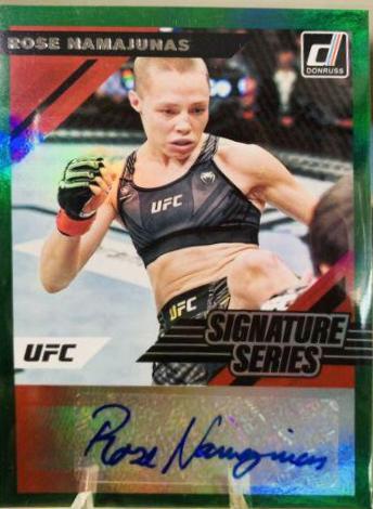 Rose Namajunas 2022 Panini Donruss UFC Signature Series #29 Green