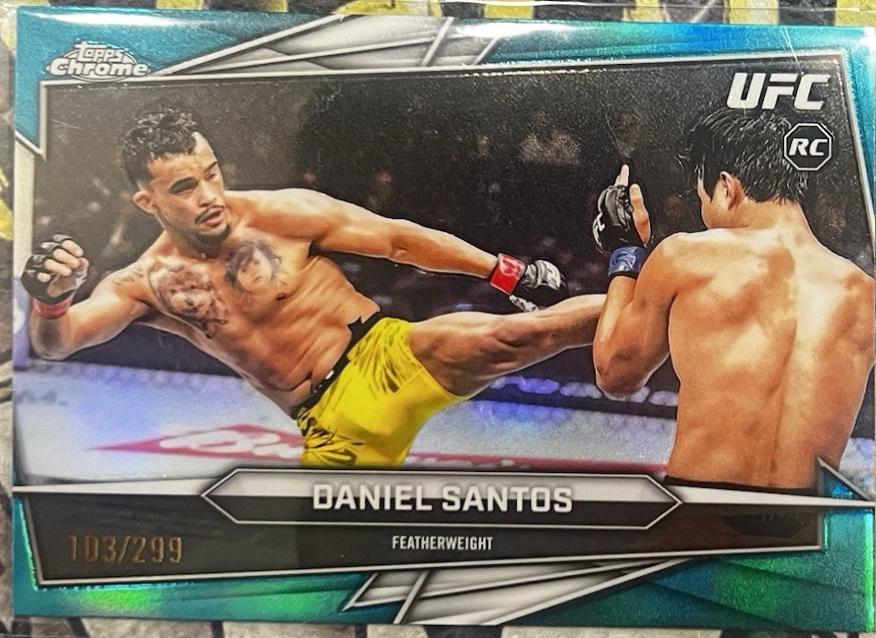 Daniel Santos 2026 Topps Chrome UFC Base #137 Teal Refractor