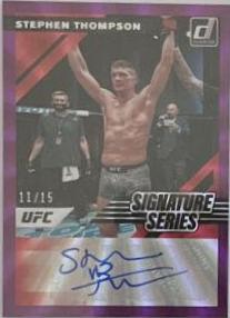 Stephen Thompson 2022 Panini Donruss UFC Signature Series #69 Holo Purple Laser